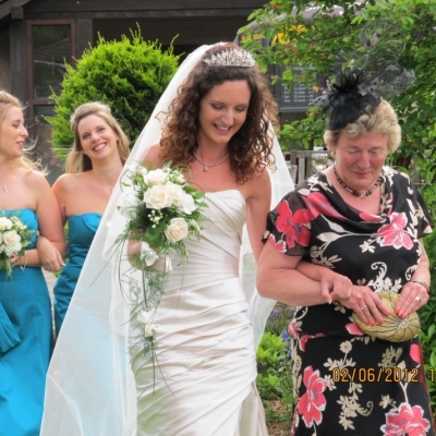 Bridal and Special Occasions : <p>Thank you so much Sam for making me look so good on my wedding day, I did not think thast it was possible. My bridesmaids looked stunning too. Thanks again.</p>
<p>Ash</p>