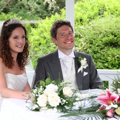 Bridal and Special Occasions : <p>Thank you so much Sam for making me look so good on my wedding day, I did not think thast it was possible. My bridesmaids looked stunning too. Thanks again.</p>
<p>Ash</p>